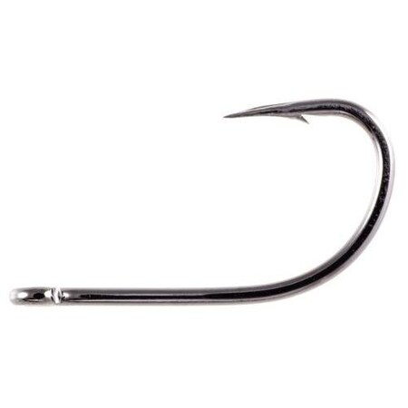 Owner Aki Hook With Cutting Point, Size 40, Forged Shank, Reversed Bend, Straight Eye, Black Chrome, 28 P 5370-141